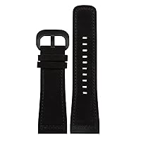 Genuine Leather Strap for sevenfriday Watch Band Q203 M203 P1 P2 S2 M2 Q2 03 01 02 Brown Blue 28mm Cowhide Watch Strap (Color : Black-Black, Size : 28mm)