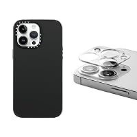 CASETiFY [Bundle] Impact Case for iPhone 14 Pro Max - Matte Black Camera Lens Protector for iPhone 14 Pro / 14 Pro Max