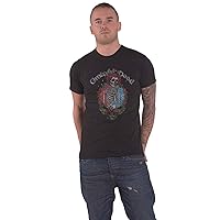 Grateful Dead T Shirt Floral Stealie Band Logo Official Mens Black