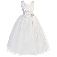 BNY Corner First Communion Wedding Pageant Flower Girl Dress Ivory & White Collection