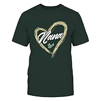 FanPrint South Florida Bulls - Heart Shape - Nana - University Team Logo Gift T-Shirt