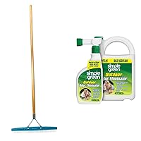 AB24 Carpet Rake, 18-Inch Head, 54-Inch Handle, Blue and Simple Green Outdoor Odor Eliminator for Pets, Dogs