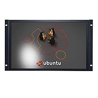 19'' inch 1440x900 16:10 Widescreen Resistive Touchscreen Embedded Open Frame PC Display Monitor Compatible Linux Ubuntu Raspbian Debian OS with HDMI USB VGA Built-in Speaker, K190MT-592RL