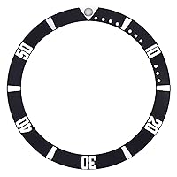 BEZEL INSERT COMPATIBLE WITH SEIKO 5 DIVER WATCH SNZF15J1 SNZF17J SNZF17J1 SNZF17J2 BLACK