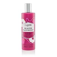 I Love Signature Glazed Raspberry Scented Body Wash, Rich & Creamy Foam, Contains Natural Fruit Extracts, Includes Pro Vitamin B5 For Moisturised & Silky Smooth Skin 360ml