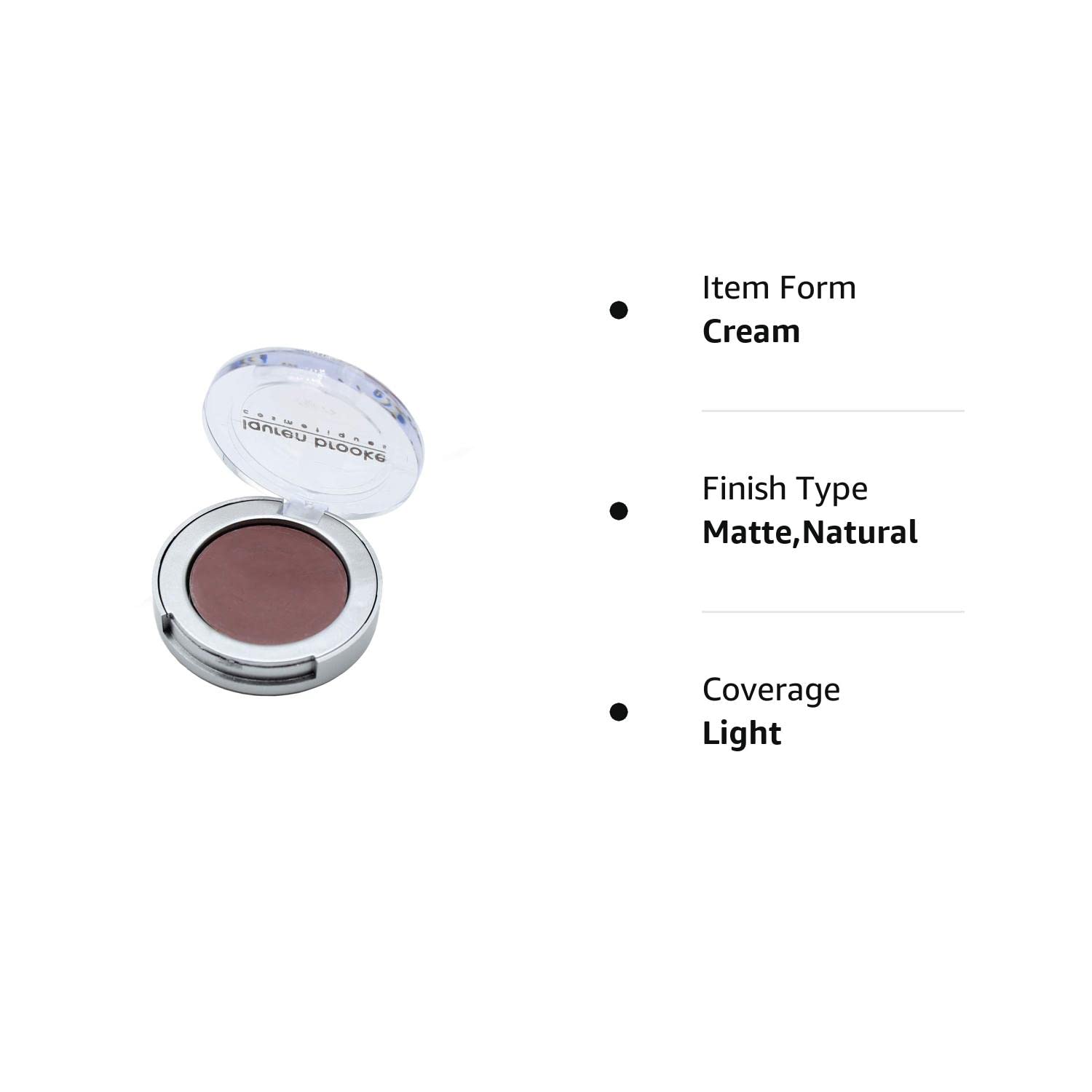 Lauren Brooke Cosmetiques Cream Matte Natural Eyeshadow | Organic Natural Eye Makeup (Plum Fairy (Matte))