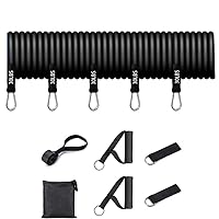 BHUKF Resistance Band Set Exercise Band Portable Home Gym Accessories Professional Fitness Elastic Rubber Workout (Color : D, Size : 1)