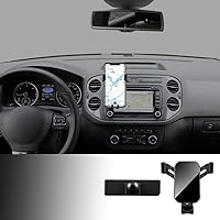KUNGKIC Auto Universal Car Phone Holder Compatible with Volkswagen VW Tiguan 2012 2013 2014 2015 2016 Air Vent Phone Mount Adjustable Car Phone Cradle Fit for 4-6.2 Inches Phone iPhone Samsung (Black)