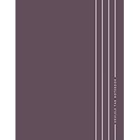 Ukulele Tab Notebook - Purple - Minimal Style: 8.5