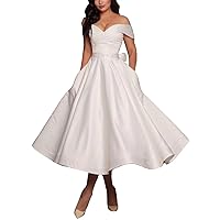 CSYPJYT Women Scoop Sleeveless Lace Short Wedding Dresses for Bride Knee Length Bridal Gowns CD001