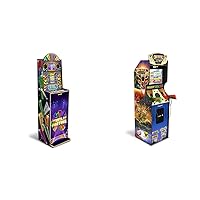 ARCADE1UP Wheel of Fortune Casinocade Deluxe Arcade Machine for Home & Big Buck Hunter Pro Deluxe Arcade Machine for Home, 5-Foot-Tall Stand-up Cabinet, 4 Classic Games, and 17-inch Screen