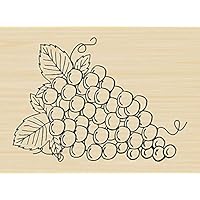 Bunch of Grapes Rubber Stamp by DRS Designs Rubber Stamps