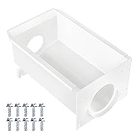 Upgraded W10850492 Refrigerator Ice Bucket Compatible with Whirlpool Kenmore Maytag Amana Ice Maker Replacement Parts W10670844 Ice Container Bin WRS321SDHB00 WRS322FDAM04 WRS321SDHZ05 WRS311SDHB00