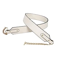 Purse Strap Replacement Crossbody Guitar Straps Adjustable Shoulder Strap Replacement for Bags Gold Clasp Ivory