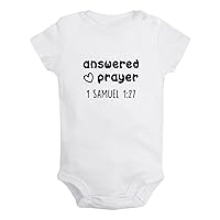 Answered Prayer Funny Rompers, Newborn Baby Bodysuits, Infant Cute Jumpsuits, 0-24 Months Babies One-Piece Outfits