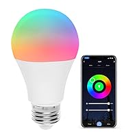 Regal Color Changing Light Bulb WiFi LED 120V Smart Bulb A19 E26 Dimmable RGB Color Changing, 800 Lumen, 9-Watt (60-Watt Equivalent), 6500K (2.4Ghz Only)