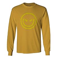 Funny Cool Graphic Evil Smile Workout trainig Gym Fitness Long Sleeve Men's