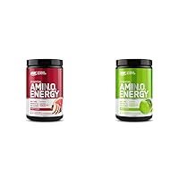 Optimum Nutrition Amino Energy Pre Workout with Amino Acids, 30 Servings - Fruit Fusion & Green Apple Flavors