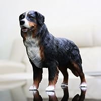 JJM Bernese Mountain Dog Pet Figure Canidae Resin Animal Model Collector Car Decor Gift for Adult