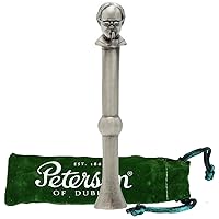 Tobacco Pipe Pewter Tamper - Thinking Man Iconic Peterson Pipes Tobacco Pipe Tamper, Heavy Duty High Detail Collectible Pipe Tamper Tool