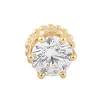 Tilum 14kt Gold Prince Crown Jewel Threadless Top — Price Per 1
