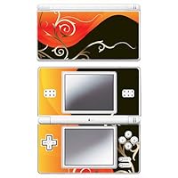 Orange and Black Swirl Skin for Nintendo DS Lite Console