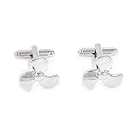 Propellor Propeller Ship Boat Pair of Cufflinks in a Presentation Gift Box & Polishing Cloth