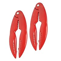 Happyyami 2Pcs Crab Clamp Lobster Clip Stainless Steel Multifunctional Peeler Seafood Tool Crab Eating Gadget Seafood Sheller Metal Spoons Kitchen Gadget to Open Aluminum Alloy Juicer