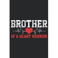 Heart Disease Heartbeat Brother Gift Nice: Daily Planner Notepad To Do Schedule, Medium 6x9 Inches, 110 Pages, Printed Cover