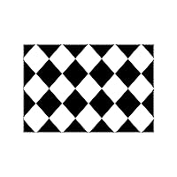 Placemats for Dining Table Set of 6 Black and White Geometric Pattern Placemats Cloth 12x18 Inch Oxford Cloth Heat Resistant Table Mats Washable Stain Heat-Resistant Desktop Decor