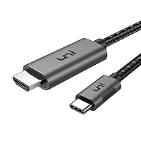 uni USB C to HDMI Cable for Home Office 6ft 2 Pack (4K@60Hz), USB Type C to HDMI Cable, Thunderbolt 4/3 Compatible with iPhone 15 Pro/Max, MacBook Pro/Air 2023, iPad Pro, Surface Book 2, Galaxy S23