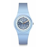 Swatch Unisex Casual Watch Blue Bioceramic Quartz Frozen Waterfall
