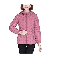 Women Parka Light Thin Down Cotton Coat Autumn Winter Slim Short Hooded Warm Jacket Women's Outerwear
