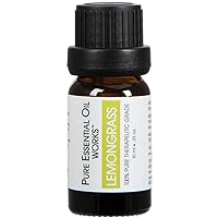 Lemongrass Oil, 100% Pure, Natural, Paraben-Free and Therapeutic Grade with Euro-Style Dropper, 0.33 Ounces