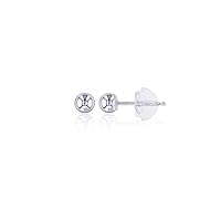 DECADENCE 14k Yellow, White and Rose Gold Ball Stud Earrings for Women