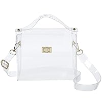 INICAT Clear Small Crossbody Bags Stadium Approved Cell Phone Jelly Purse Shoulder Bag For Women
