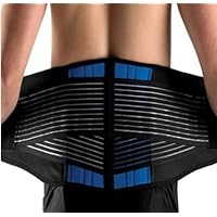 Double Pull Lumbar Lower Back Support Brace Exercise Belt 5XL