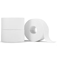 White Athletic Sports Tape 3 Pack - 1.5 in x 45 Ft Athletic Tape Easy to Tear and No Sticky Residue Ankle Wrist Tape for Climb Boxing