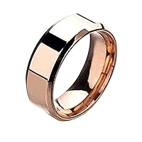 Engagement Rings for Women Fashion Simple Unisex Lovers Stainless Steel Mirror Finger Rings Jewelry Giftsa Good Gift for a Girlfriend, Boyfriend, Family