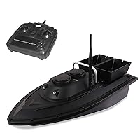 Remote Control Fishing Bait Boat, 2.4GHz High Speed RC Fish Finder, 1.5kg Feed Delivery Loading 500m Distance, Electric Racing with 2 Battery 2 Motor 2 Bait Bin 2 LED Light