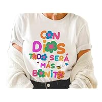 With God Everything Will Be More Beautiful Shirt, Con Dios Todo Sera Mas Bonito T-shirt, Music Fans Gift T-Shirt, Sweatshirt, Hoodie, Long Sleeve
