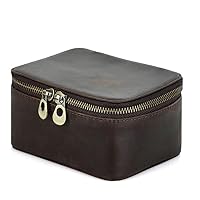 Watch Storage Case – Genuine Leather Organizer for Two Watches, Vintage Style