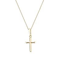 The Jewellery Stockroom Dainty 9ct gold cross necklace