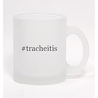 #tracheitis - Hashtag Frosted Glass Coffee Mug 10oz