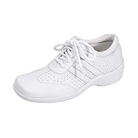 Donna Women's Wide Width Lace-Up Leather Shoes