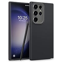 Caseology Nano Pop for Samsung Galaxy S23 Ultra Case 5G (2023) [Military Grade Drop Tested] Dual Layer Silicone Case - Black Sesame