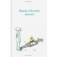Bipolar Disorder Journal: To fill in & tick to record manic & depressive phases with mood tracker & early warning signs for before, during & after therapy | Design: Flower in Heart