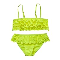 Children Kids Girls Bikini Beach Swimsuit+Shorts Swimwear Set Outfit Medium Girls Swimsuits