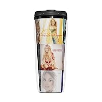 Carrie Actor Underwood Music Collage Singer Coffee Cup Travel Mug With Lids Drinking Cups For Tea Reusable Water Bottle For Women Men Mugs