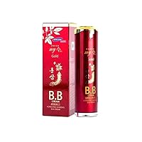 Red Ginseng BB Cream SPF50+/PA+++ for Sensitive Skin, Red Ginseng Extract, Covers Imperfections and Brightens Tone 40ml